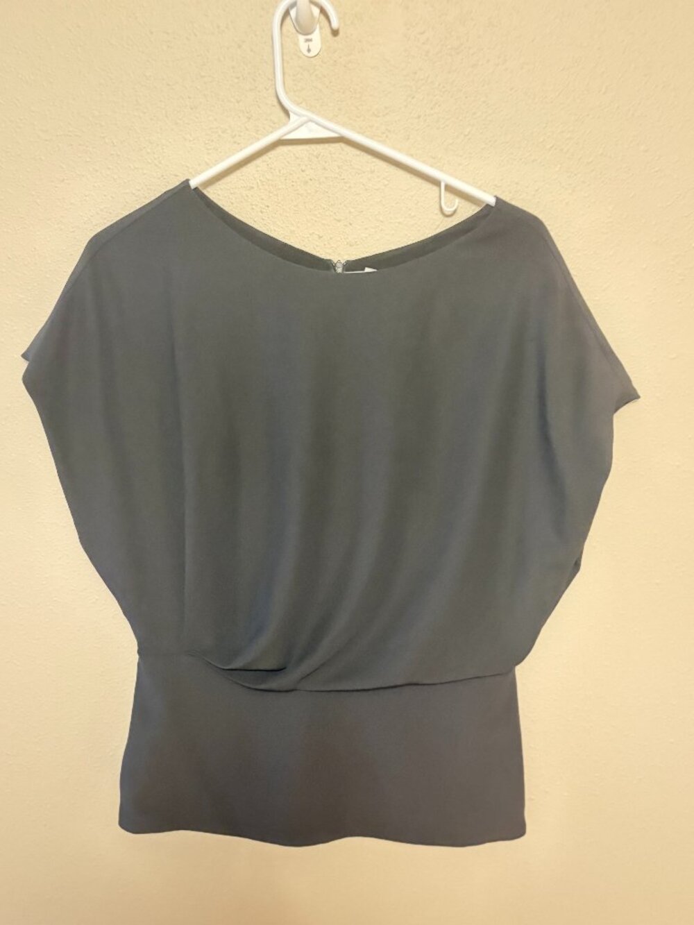 M.M.LaFleur Black Draped Dolman Sleeve Blouse